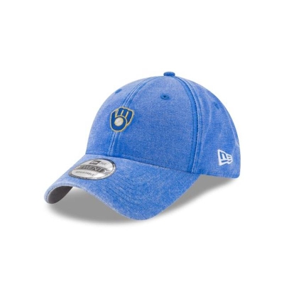 Milwaukee Brewers Gorra | New Era MLB Rugged Mini 9twenty Adjustable Cap Mexico - Azules